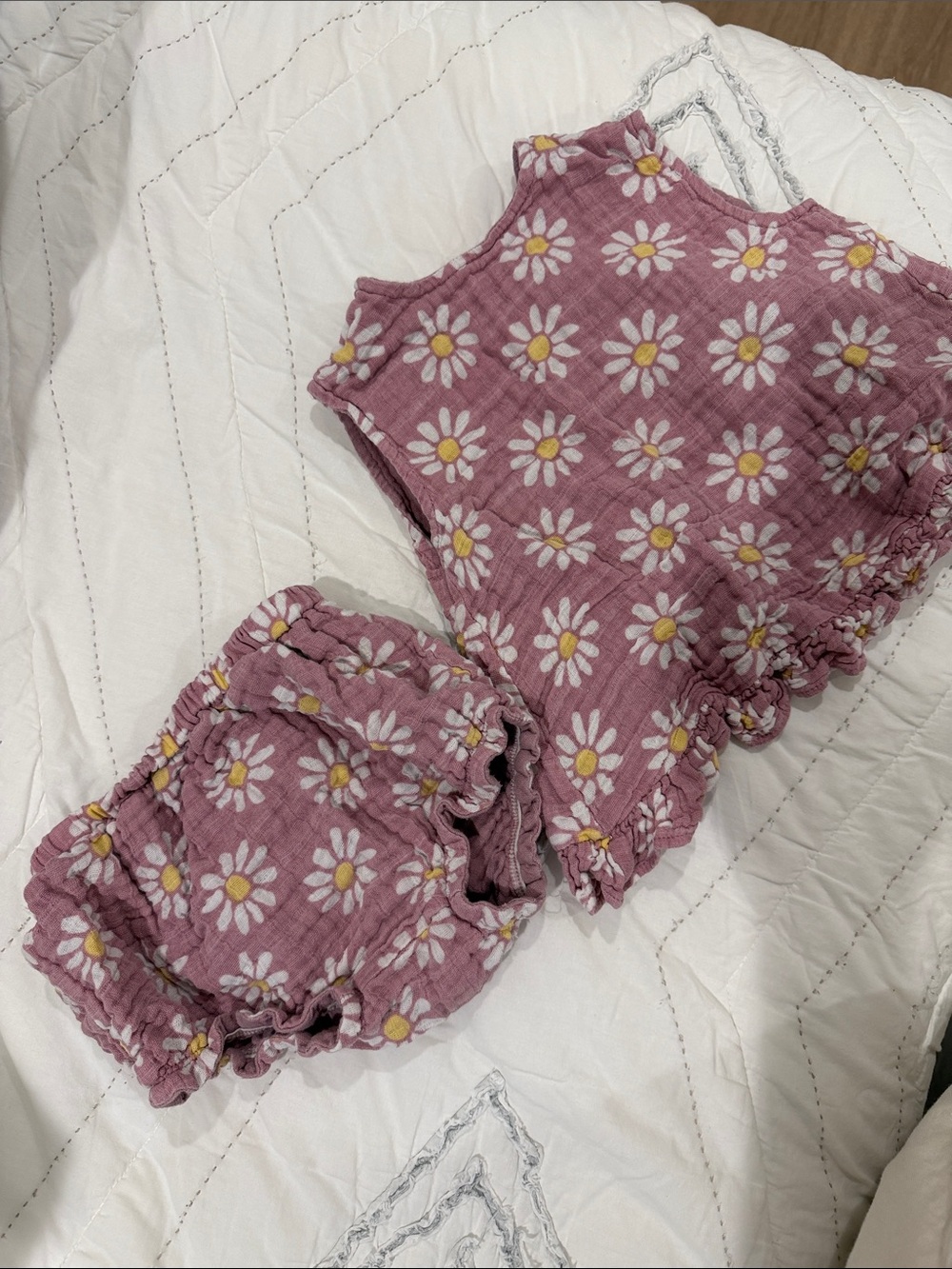 SPEARMINT LOVE Angel Dear Pink Daisy Matching Set